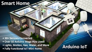 Умный дом на Arduino: Масштабный макет с 30+ датчиками