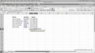 Microsoft Excel Tutorial: AVERAGEIF Function
