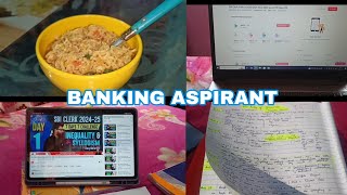 Banking Aspirant || A Day in my life || Sbi ibps