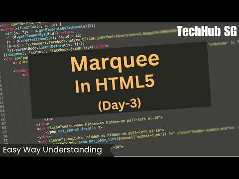 Mastering HTML5:  Elevate Your Skills with Marquee Element - Day 3 | Guide for Web dev