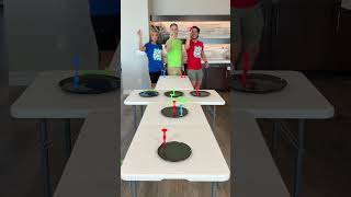 First to stick all 3 wins! 🎯 #familygames #challenges #funtimes #games #shortsvideo