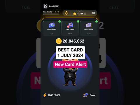 Best Card Announced | Hamster Kombat Card | Profit Per Hour #hamsterkombat #dailycombo #hamstercoins