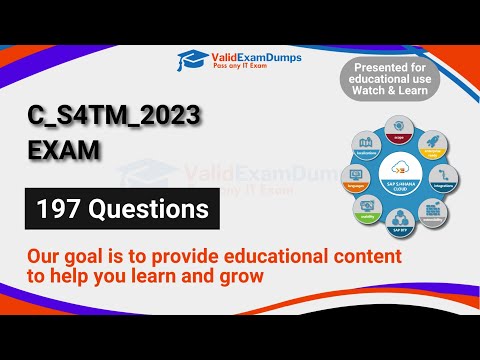 SAP C_S4TM_2023 S/4HANA Exam