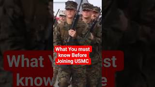 What you must know: Before Joining USMC #usmc #usmcveteran #militarytraining #usmilitary #millife