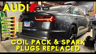 Audi S6 C7.5 4.0T Spark plug & Coil Replacement! (Hard to do??)