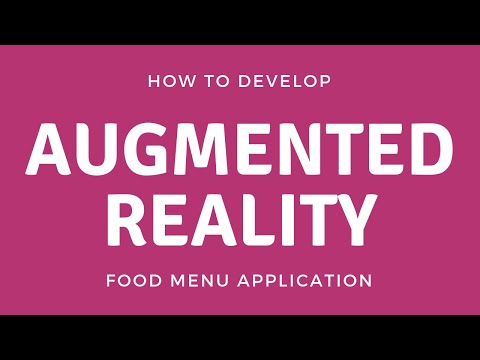 Augmented Reality Food Application in Unity 3D and Vuforia