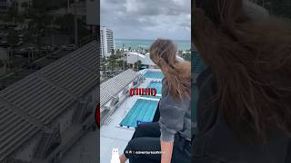 What will become of the woman who approached the cliff in the strong wind section?