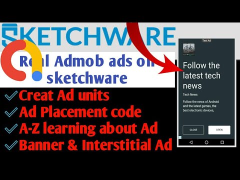 how to add real ads on sketchware||Monetize your application free||A -Z about AD units in this video