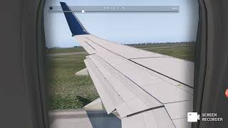 Coming in hot to Charlotte Douglas Intl Airport (CTE) Passenger view hard landing. #swiss001landing