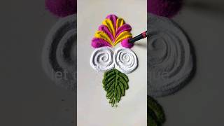 beautiful and easy rangoli just in 2 minutes. rangolishorts#rangoliart#mohinisong#rangoli #art#art#
