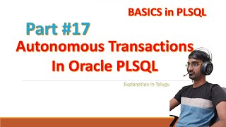 Autonomous Transaction | Pragma Autonomous Transaction | Oracle SQL PLSQL | PLSQL Tutorial in Telugu