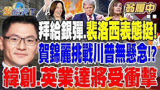 【精華】拜登給銀彈.裴洛西表態挺！賀錦麗挑戰川普無懸念！？ 輝達降規版晶片 傳禁銷大陸？緯創.英業達將受衝擊 #翁履中  @tvbsmoney 20240723