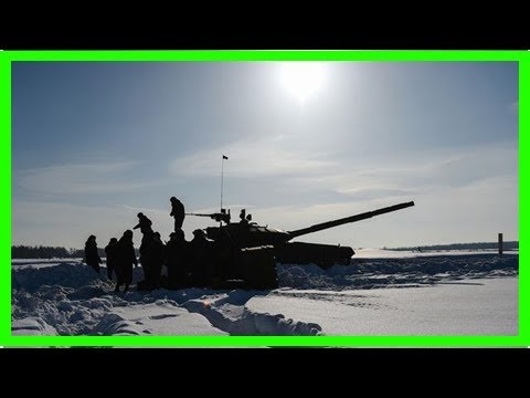 为拿冠军也是拼了！俄在冰天雪地里举办坦克两项选拔赛