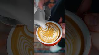 Sometimes the coffee looks orange 🍊 #latteart