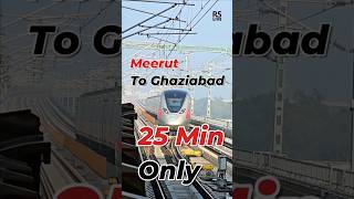 The journey from #Meerut to #Ghaziabad can now be completed in just 25 minutes only. #rslive #RRTS