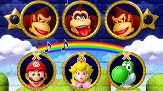 Mario Party Series – Team Mario Takes On Donkey Kong in Every 1vs3 Minigame!