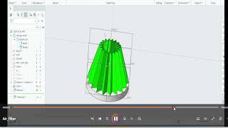 Creo Parametric,  #airfilter , #creo11 , #creoparametric , #VIRAL,  #youtubeshorts, #shortvideo2024