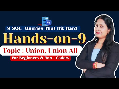 SQL Handson 9/25 : Union ,Union All - Store Management SQL Project  #sqltutorial #dataanalytics #SQL