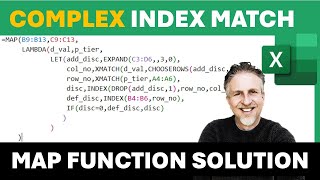 Complex INDEX XMATCH Scenario that Requires MAP, LAMBDA & LET