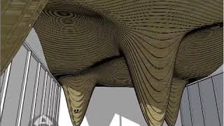 3d modeling an organic form with timber panels using Sketchup