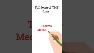Full Form of TMT #tmt #bars #reinforcement #tmtbars #fullform #civilengineer #civilengineering