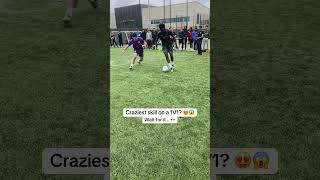 Did he mean it ? 👀🤯 #1v1 #football #skills #university #crazy #wow