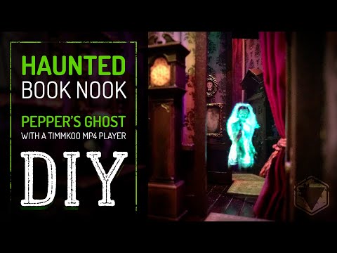 I built a Haunted Mansion Themed Book Nook