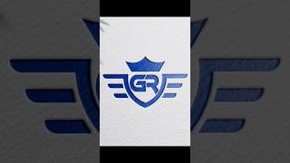 Gr name logo design#shorts #logo #graphic #design