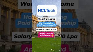 HCL Tech hiring work from home #hcljobs