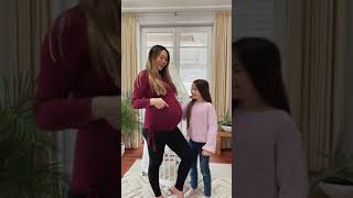 Pregnant Dance 🤰🏼 Pregnant with baby number 4! 1 day before birth #Shorts Mamiseelen