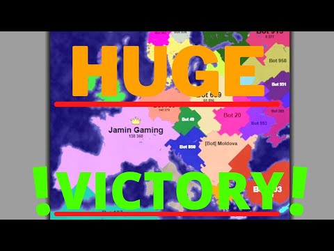 VICTORY Over The Land In a Battle Royale with over 500 players... ACTUALLY!!! (Territorial.io)