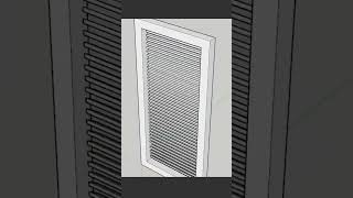 Easy slats, louvres and blinds using SketchUp #sketchup #sketchup3d #sketchuptutorial