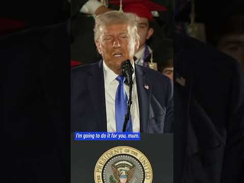 President Trump Impersonates Transgender Weightlifter | 10 News First