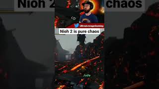 NIOH 2 is so chaotic #gaming #videogames #soulslike #yokai #funnygaming #shorts #Nioh2