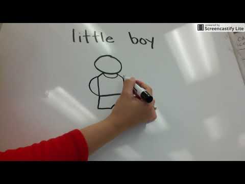 How to draw a little boy