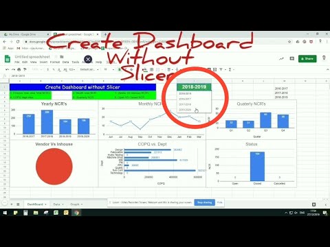 Create a Dashboard in Google Sheets - Query Formula