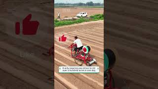 Modern agricultural ridging machine#riding machine#seeder