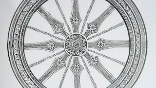 Konark temple wheel Mandala art. #short #viral #mandalaart #konark #ytshorts