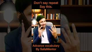 How to ask someone to repeat || use these advance English expressions || #english #vocabulary