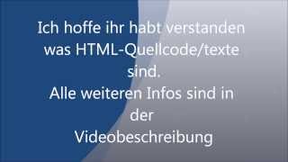 Was sind HTML Quell-Code/Texte