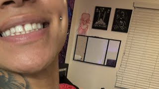 Cheek piercing cleaning 🧼