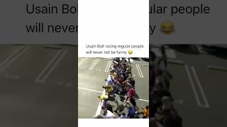 Usain Bolt racing regular people will never not be funny 😂