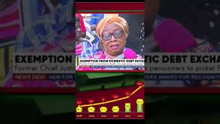 Don't be Rude Sir, Our Money is with you || Former CJ on Ghana's DDEP #shorts