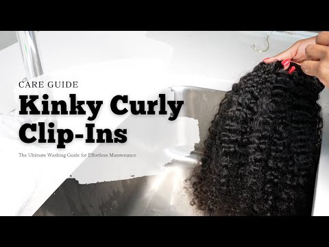 How to wash clip in hair extensions