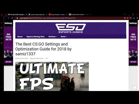 Como otimizar o CS GO! TODOS OS MÉTODOS EXPLICADOS!