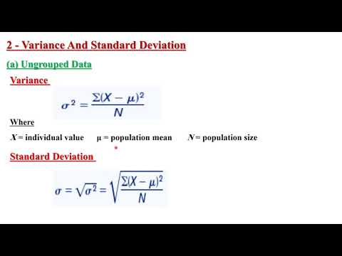 Statistical Applications -- Measures of dispersion: Rang, Variance & Standard Deviation