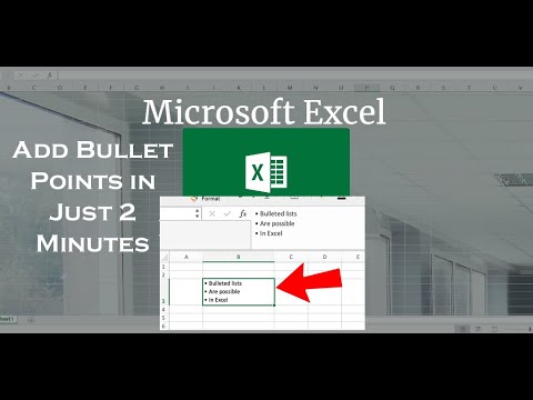 How to Add Bullet Points in Excel in Just 2 Minutes! | Excel Tech & Tricks