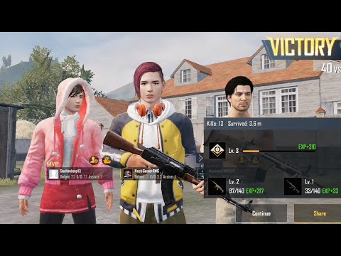 Playing TDM first time in Pubg Mobile || 13 kills #Pubg #13Kills