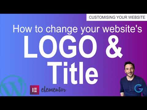 How to change your logo and site title on your Wordpress website