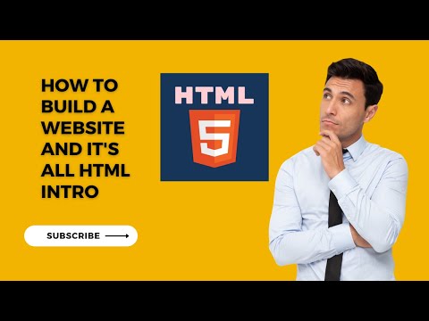 how to build a website and its all html intro